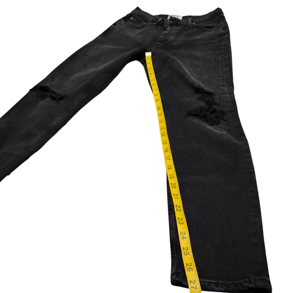 ✨HOST PICK✨AGOLDE | Nico in Cassette Black | Grunge Punk Distressed Jean | 26 - Picture 13 of 16